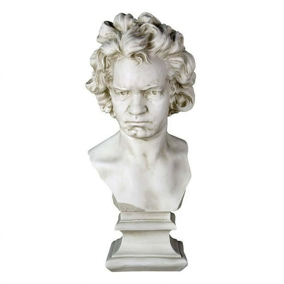 26.5" Ludwig Van Beethoven Bust Sculpture Statue - Famous Musical Composer