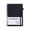 Black-BK, variant on MMJ Notebook A5 Hardcover Lined Business Journal Elastic Band Closure Portable Pocket Office Meeting Daily Planner Pen Loop