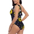 thumbnail image 4 of Goofa Sunflowers Pattern Women's One Piece Swimsuits Tummy Control Bathing Suits Asymmetric One Shoulder Swimwear-Medium, 4 of 6