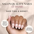 thumbnail image 2 of Press On Nails Glamnetic Mrs. Short Almond con puntas francesas, 2 of 6