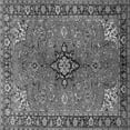 thumbnail image 1 of Ahgly Company Indoor Square Medallion Gray Traditional Area Rugs, 6' Square, 1 of 1