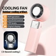 thumbnail image 3 of Juyafio Cutting-Edge Tech with 199 Speed Cooling Portable Small Fan&Handheld Fan,Foldable Desktop Fan,4000mAh, USB Rechargeable And Quiet Personal Fan For Home, Office, Travel & Outdoor Use (Pink), 3 of 18