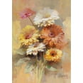 thumbnail image 2 of Haenraets, Willem 14x18 White Modern Wood Framed Museum Art Print Titled - Floral bouquet I, 2 of 4