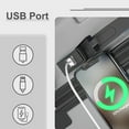 thumbnail image 7 of Checked Luggage PC ABS Hardside Suitcase with wheels USB Port Lightweight Luggage with TSA Lock 28 inch Silver, 7 of 7