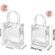 thumbnail image 2 of HEKHMU 40PCS Bolsas de Regalo de PVC Transparente con Asas, Bolsas de Compra para Negocio, Bolsas de Plástico Reutilizable Para Bodas, Shower, Cumpleaños, Navideñas Bolsas de Dulces, 2 of 4