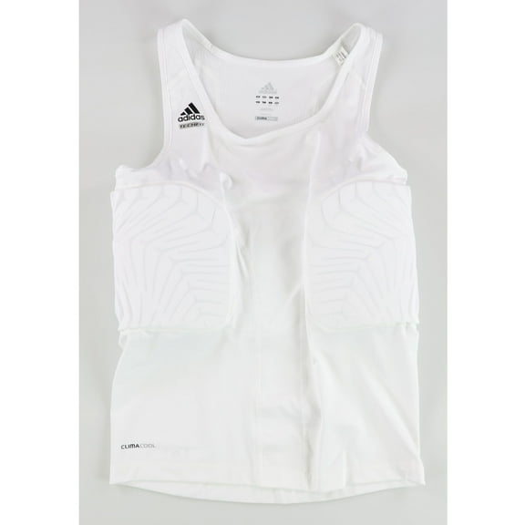 Adidas Mens Padded Compression Tank Top, White, Big & Tall, XLT
