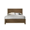 thumbnail image 3 of Tcbosik Wooden Bed Frame with Headboard, Vintage Queen Size Platform Bed with Solid Wood Slats Support, No Box Spring Needed, Easy Assembly, Brown, 3 of 4