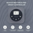 thumbnail image 2 of Twin Size Electric Heated Mattress Pad - Bed Warmer with Memory & Preheat Functions, 12 Heat Settings Single Control for 1-12 Hours Auto Off, Lighted Button, 2 of 6