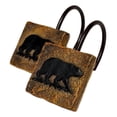 thumbnail image 3 of Set of 12 BLACK BEAR Shower Curtain Hooks, by DeLeon Collections, 3 of 5