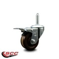 thumbnail image 2 of 3 Inch High Temp Phenolic 5/8 Inch Stem Caster with Total Lock Brake SCC, 2 of 2