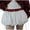 White, variant on Kaemgyyd Skirts for Women High Waist Drawstring A-Line Bubble Skirt Color Block Short Skirts for Party Trendy Streetwear