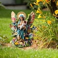 thumbnail image 4 of sruoe Garden Statues for Outside, Decoration Ground Insert, Fairy Flower Pot Decor, Flat Acrylic Patio Decor, Bohemian Garden Statue, Outdoor Lawn Ornament for Home and Yard, 4 of 8