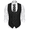 Black, variant on Men's Formal Suit Vest Slim Fit Dress Vest Double Breasted Waistcoats for Tuxedo