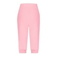thumbnail image 5 of Girls Capri Pants Drawstring Elastic Waist Capri Sweatpants Summer Casual Cropped Joggers with Pockets, 5 of 5