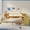 Natural+White, variant on Harper & Bright Designs Twin Size Corner Bed Frame, Daybed with Storage Shelves & Drawers, Wooden L Shaped Beds with Study Desk, Natural+White