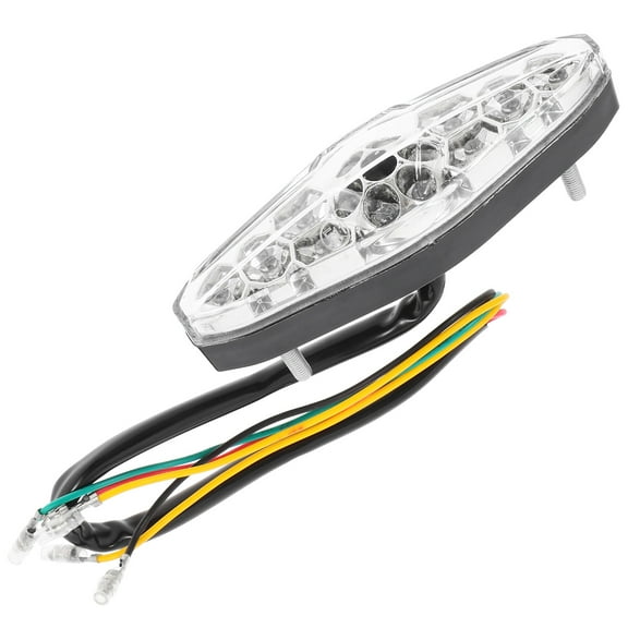 GOOHOCHY Motorcycle Brake Light Transparent High Brightness Led For Atv Users 1Set 4.52X1.18X1.18In