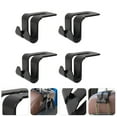 thumbnail image 1 of IFANLANDOR 4Pcs Car Back Seat Hooks ABS Black for Daily Use, 1 of 8