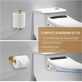 thumbnail image 3 of Portarrollos de papel higiénico dorado autoadhesivo, acero inoxidable SUS 304, portarrollos de papel higiénico sin taladrar, oro cepillado para baño/lavabo/cocina (dorado, 2 piezas), 3 of 4