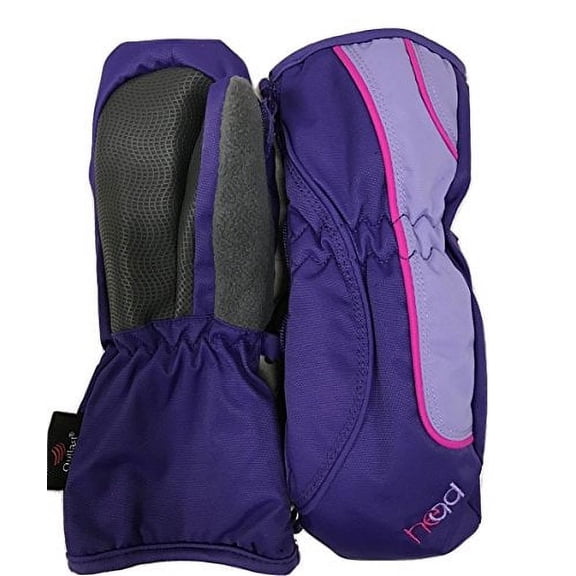 Head Jr. zippered side Ski Mittens, XX-Small Ages 1-2, Purple / Pink