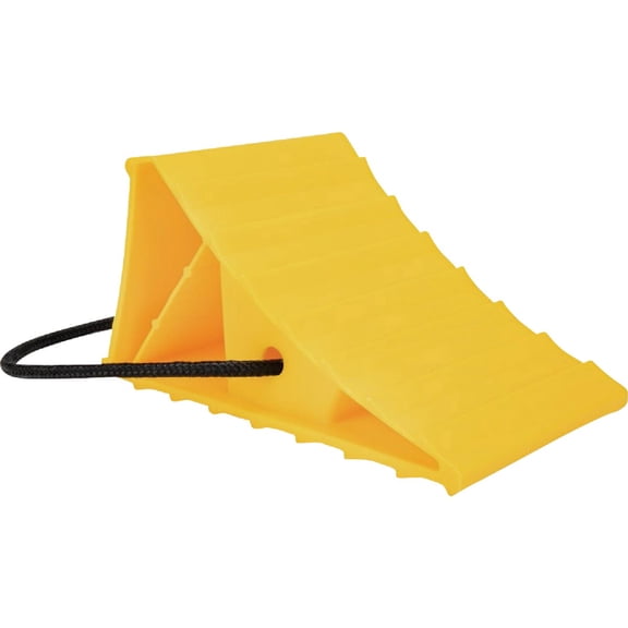 Camco Wheel Chock w/Rope for Easy Removal - Helps Keep Your Trailer or RV in Place - Pack of 2 44471