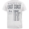 thumbnail image 2 of Mumford & Sons Men's East Coast 2013 Tour Soft Short Sleeve T Shirt, 2 of 2