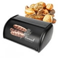 thumbnail image 2 of Ox Holder Bin Container Practical Bread Bin Container, Kitchen Organizer, Kitchen For Home Shop Black, 2 of 8