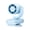 Blue, variant on Portable Clip on Fan – Rechargeable Mini Quiet Fan for Neck, 5 Speeds 1200mAh Battery, USB Desk Fan for Backpack Bike Belt, Outdoor Travel Home Office