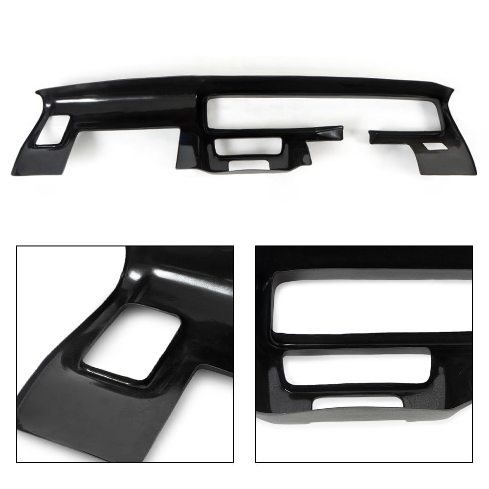 Black Dash Pad Carpet Cover Black Dash Cover Mat For Pontiac Firebird Trans Am (1982-1992) - Carpet Finish, USA Made 1988 Camaro Dash - Foto 5