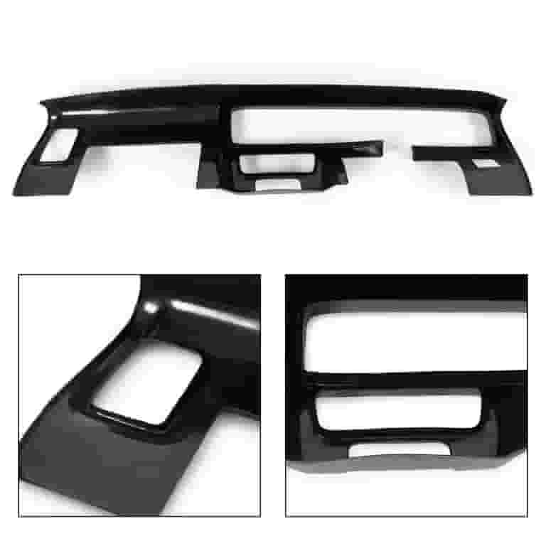 Black Dash Pad Carpet Cover Black Dash Cover Mat For Pontiac Firebird Trans Am (1982-1992) - Carpet Finish, USA Made 1988 Camaro Dash - Foto 5