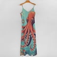 thumbnail image 5 of Octopus Art Sleeveless Dress Loose Women's Dress Dresses Luxury Evening Dresses, 5 of 9