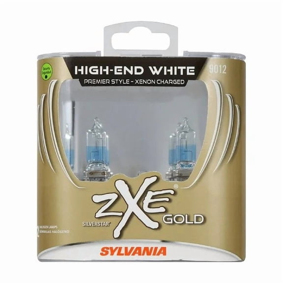 Sylvania 9012 SilverStar zXe Gold  Halogen Headlight Bulb 2 Pack