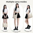 thumbnail image 2 of BAGSMART Shoulder Bag for Women with Adjustable Strap, Crossbody Hobo Bag for Women Compact Shoulder Handbag, Cream, 2 of 8