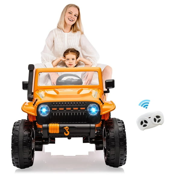 24V Ride on Toys for Big Kids, 2 Seater Electric Truck with Remote Control, 4.3 MPH Max Speed, Bluetooth, 4WDS, Led Headlight & Music Player