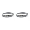 thumbnail image 1 of Ruiboury Comfortable To Wear And Good Gift Choice Luxury Women Belt Various Color Gray 2Set, 1 of 6