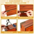 thumbnail image 4 of 4Pcs L Shaped Vintage Embossing Brass Decorative Corner 2 x 0.8 Inch Corner Protector (Brass), 4 of 7