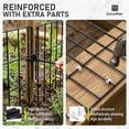 thumbnail image 3 of FencerWire 26 Pack Garden Animal Barrier Fences, 1.5" Gap Under Fence Guard for Dogs, Easy Install 16"H x 12"W No Dig Pet Deterrent Panels, Metal Outdoor Animal Barrier for Yard, Patio, Garden, 3 of 8