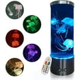 thumbnail image 1 of Jellyfish Lamp with Color Changing Mood Light - Round Led Jellyfish Lava Lamp with Remote, USB Jellyfish Aquarium for Home Office Table Room Decor Gifts for Kids Adults, 1 of 8