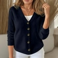 thumbnail image 2 of Cardigan Sweaters for Women Lightweight V Neck Button Down Long Sleeve Fall Fashion Outfits 2025 Knit Outerwear Coats, 2 of 5