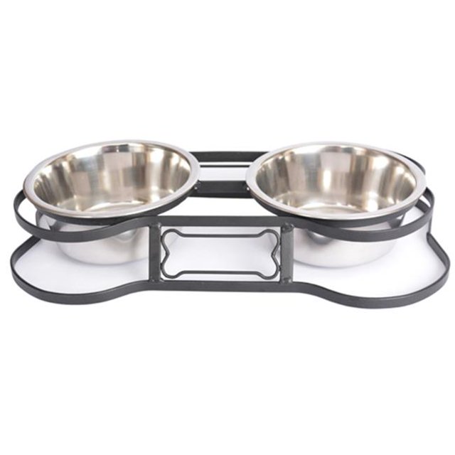 Iconic Pet 92047 Heavy Duty Design Double Os pour Animaux de Compagnie - 32 oz.