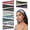 mixed colors 1, variant on 10 Pcs Women Boho Wide Non Slip Printed Headbands, Vacation Fashion Hair Bands