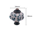 thumbnail image 4 of 1pc Ceramic Pumpkin Knob 34mm Gabinete Cajón Manejo Muebles Cómoda Puertas Puertas Pulls for Hardware de la cocina del armario, 4 of 25