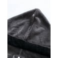 thumbnail image 3 of Kmbangi Men's Dressing Gown Robe Patchwork Hooded Long Sleeve Flannel Bathrobe for Hotel Spa Party Kimono Robe with Belt M-5XL, 3 of 8