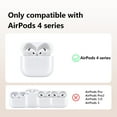 thumbnail image 3 of ZHaobin 2024 New for AirPods 4 Earbuds Case for Apple headphone Accessories with Lanyard/cleaning kit Anti loss protection Cover for AirPods (3 in 1,For AirPods 4), 3 of 7