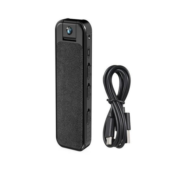 Pristin Body Camera,Rotatable Vision Battery Camera 1080P Video Portable Video Clip Daily 180°Lens Rotatable Vision 1080P  Body Camera Audio Video Portable Video 180°Lens Service/ Corpora QISUO