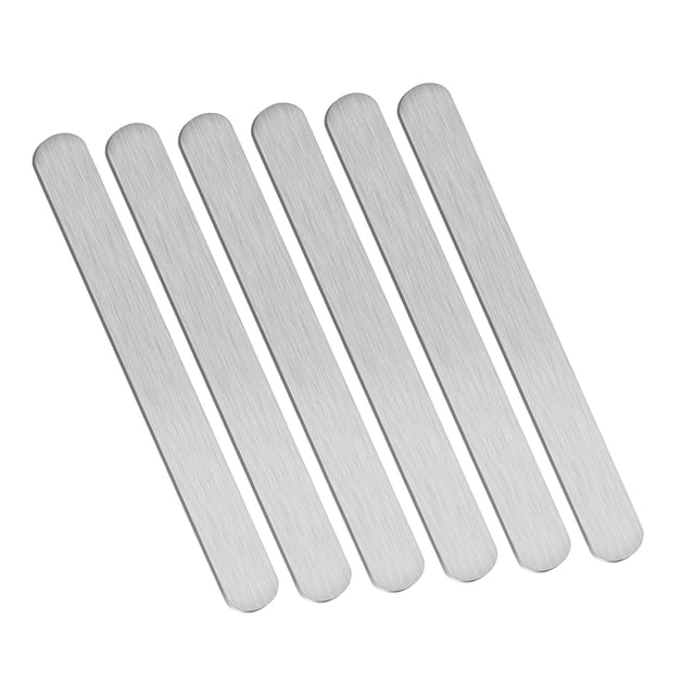 Rongfmy 6pcs Bracelet Blank Resistant Resistant for Diy Doblating Print Customization 20x160mm