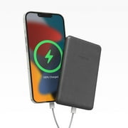 mophie Snap+ Juice Pack Mini - Wireless Portable Magnetic Charger with 5000 mAh Internal Battery Compatible with MagSafe & Qi-Enabled Smartphones Works with Apple Samsung and Google Phones Black
