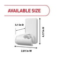 thumbnail image 4 of Command Bath Shower Head Holder, White, 1 Holder, 2 Large Strips, Bathroom Organization, Holds 4 lbs, 4 of 8