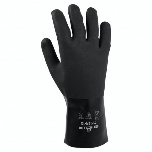 Guante de Seguridad Resistentes a Químicos SHOWA 7712 en PVC, 30 cm, Grande