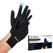 HENOTIC 2 Pairs Copper Arthritis Gloves for Women Men, Touch Screen Anti-Slip Arthritis Compression Gloves for Relieving Carpal Tunnel Aches, Rheumatoid Pains, Joint Swell