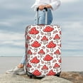 thumbnail image 7 of Logiee Amanita Red Mushroom Print Travel Luggage Cover,Suitcase Protector, Washable Elastic Suitcase Baggage Cover,Closure for Wheeled Suitcase Fit 18-32 Inch Luggage-Large, 7 of 7